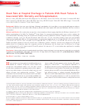 Cover page: Heart Rate at Hospital Discharge in Patients With Heart Failure Is Associated With Mortality and Rehospitalization