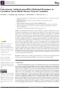 Cover page: Polycistronic Artificial microRNA-Mediated Resistance to Cucumber Green Mottle Mosaic Virus in Cucumber.