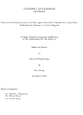 Cover page: Experimental Implementation of Multi-Agent Distributed Optimization Algorithms With Shortest Distance to Convex Regions