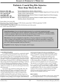 Cover page: Pediatric Cranial Dog Bite Injuries: More than Meets the Eye