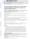 Cover page: Effects of Eupalinilide E and UM171, alone and in combination on cytokine stimulated ex-vivo expansion of human cord blood hematopoietic stem cells