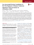 Cover page: Yes-Associated Protein Contributes to the&nbsp;Development of Human Cutaneous Squamous Cell Carcinoma via Activation&nbsp;of&nbsp;RAS