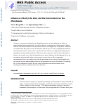 Cover page: Influence of Early Life, Diet, and the Environment on the Microbiome.