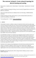 Cover page: The reservoir network: A new network topology for district heating and cooling