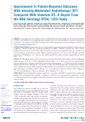 Cover page: Improvement in Patient-Reported Outcomes With Intensity-Modulated Radiotherapy (RT) Compared With Standard RT: A Report From the NRG Oncology RTOG 1203 Study.