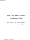 Cover page: Reduction of spectral interferences and noise effects in laser ablation molecular isotopic spectrometry with partial least square regression – a computer simulation study