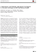 Cover page: Comprehensive and Medically Appropriate Food Support Is Associated with Improved HIV and Diabetes Health