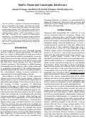 Cover page: Synfire Chains and Catastrophic Inference