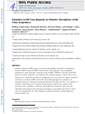 Cover page: Retention in HIV care depends on patients’ perceptions of the clinic experience