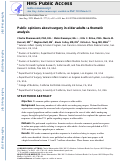 Cover page: Public Opinions About Surgery in Older Adults: A Thematic Analysis.