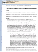 Cover page: A Macrophage Cell Model for Selective Metalloproteinase Inhibitor Design