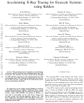 Cover page: Accelerating X-Ray Tracing for Exascale Systems using Kokkos