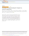 Cover page: Exchange-biasing topological charges by antiferromagnetism