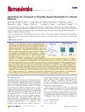 Cover page: Optimizing Ion Transport in Polyether-Based Electrolytes for Lithium Batteries