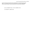 Cover page: Documenting the American Student Abroad: The Media Cultures of International Education