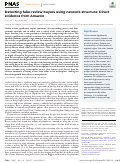 Cover page: Detecting fake-review buyers using network structure: Direct evidence from Amazon