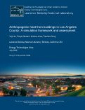 Cover page: Anthropogenic heat from buildings in Los Angeles County: A simulation framework and assessment