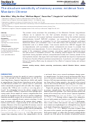 Cover page: The structure-sensitivity of memory access: evidence from Mandarin Chinese