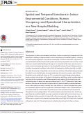 Cover page: Spatial and Temporal Variations in Indoor Environmental Conditions, Human Occupancy, and Operational Characteristics in a New Hospital Building