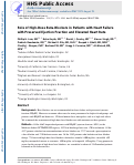 Cover page: Role of High-Dose Beta-Blockers in Patients with Heart Failure with Preserved Ejection Fraction and Elevated Heart Rate.