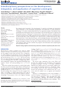 Cover page: Interdisciplinary perspectives on the development, integration, and application of cognitive ontologies