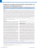 Cover page: Engaging the Community in the Dissemination, Implementation, and Improvement of Health‐Related Research