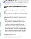 Cover page: Temperature and Phase Transferable Bottom-up Coarse-Grained Models.