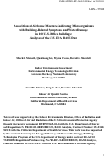 Cover page: Association of airborne moisture-indicating microorganisms with building-related symptoms 
and water damage in 100 U.S. office buildings: Analyses of the U.S. EPA BASE data