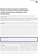 Cover page: Nutrition, Immunosenescence, and Infectious Disease: An Overview of the Scientific Evidence on Micronutrients and on Modulation of the Gut Microbiota