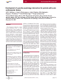 Cover page: Development of a positive psychology intervention for patients with acute cardiovascular disease