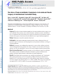 Cover page: The Role of Topical Antibiotic Prophylaxis in Oculofacial Plastic Surgery A Randomized Controlled Study