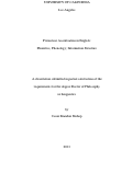 Cover page: Prenuclear Accentuation in English: Phonetics, Phonology, and Information Structure