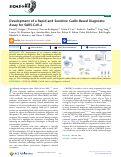 Cover page: Development of a Rapid and Sensitive CasRx-Based Diagnostic Assay for SARS-CoV‑2