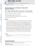 Cover page: Pupillary Responses as a Biomarker of Early Risk for Alzheimer’s Disease