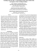 Cover page: Learning to perceive time: A connectionist, memory-decay model of the development of interval timing in infants