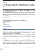 Cover page: Smartphone Self-Monitoring by Young Adolescents and Parents to Assess and Improve Family Functioning: Qualitative Feasibility Study