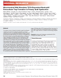 Cover page: Mitochondrial DNA Stimulates TLR9-Dependent Neutrophil Extracellular Trap Formation in Primary Graft Dysfunction