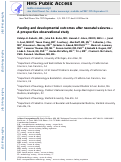 Cover page: Feeding and developmental outcomes after neonatal seizures-A prospective observational study.