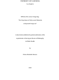 Cover page: Off-time life-course Caregiving: "The Experience of Early-onset Dementia on Spousal Caregivers"