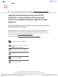 Cover page: Targeted immunotherapy using anti-CD138-interferon α fusion proteins and bortezomib results in synergistic protection against multiple myeloma