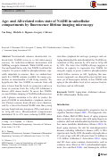 Cover page: Age- and AD-related redox state of NADH in subcellular compartments by fluorescence lifetime imaging microscopy