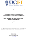 Cover page: The Potential of Cellulosic Ethanol Production from Municipal Solid Waste: A Technical and Economic Evaluation