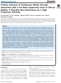 Cover page: Positive Selection of Deleterious Alleles through Interaction with a Sex-Ratio Suppressor Gene in African Buffalo: A Plausible New Mechanism for a High Frequency Anomaly