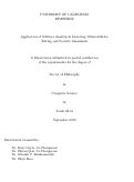 Cover page: Application of Software Analysis in Detecting Vulnerabilities:Testing and Security Assessment