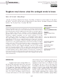 Cover page: Staghorn renal stones: what the urologist needs to know