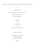 Cover page: Immigrant and Minority Entrepreneurship in Federal Community Development Programs