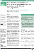 Cover page: Side effects of acetazolamide: a systematic review and meta-analysis assessing overall risk and dose dependence