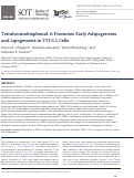 Cover page: Tetrabromobisphenol-A Promotes Early Adipogenesis and Lipogenesis in 3T3-L1 Cells.