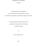 Cover page: The Representation of Forced Migration in the Feature Films of the Federal Republic of Germany, German Democratic Republic, and Polish People’s Republic (1945–1970)