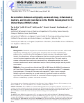 Cover page: Associations between actigraphy-assessed sleep, inflammatory markers, and insulin resistance in the Midlife Development in the United States (MIDUS) study